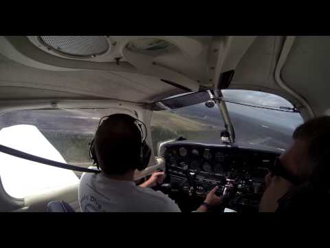 Circling to land