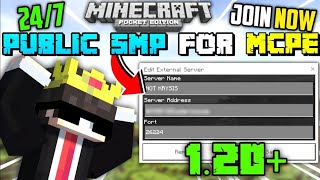 Best Public LIFESTEAL SMP For Mnecraft PE 1.20+ | JAVA+PE | How To Join 24x7 SMP In MCPE 1.20+
