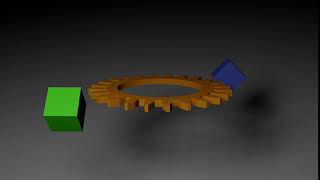 gear cube animation blender 2.8 eevee