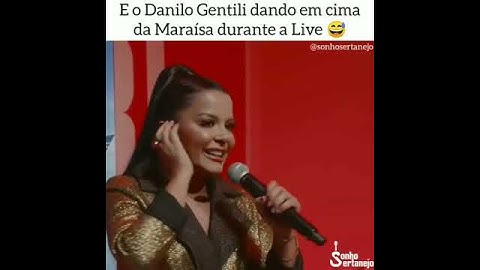 Danilo Gentili dando em cima da Maraisa em live !❤