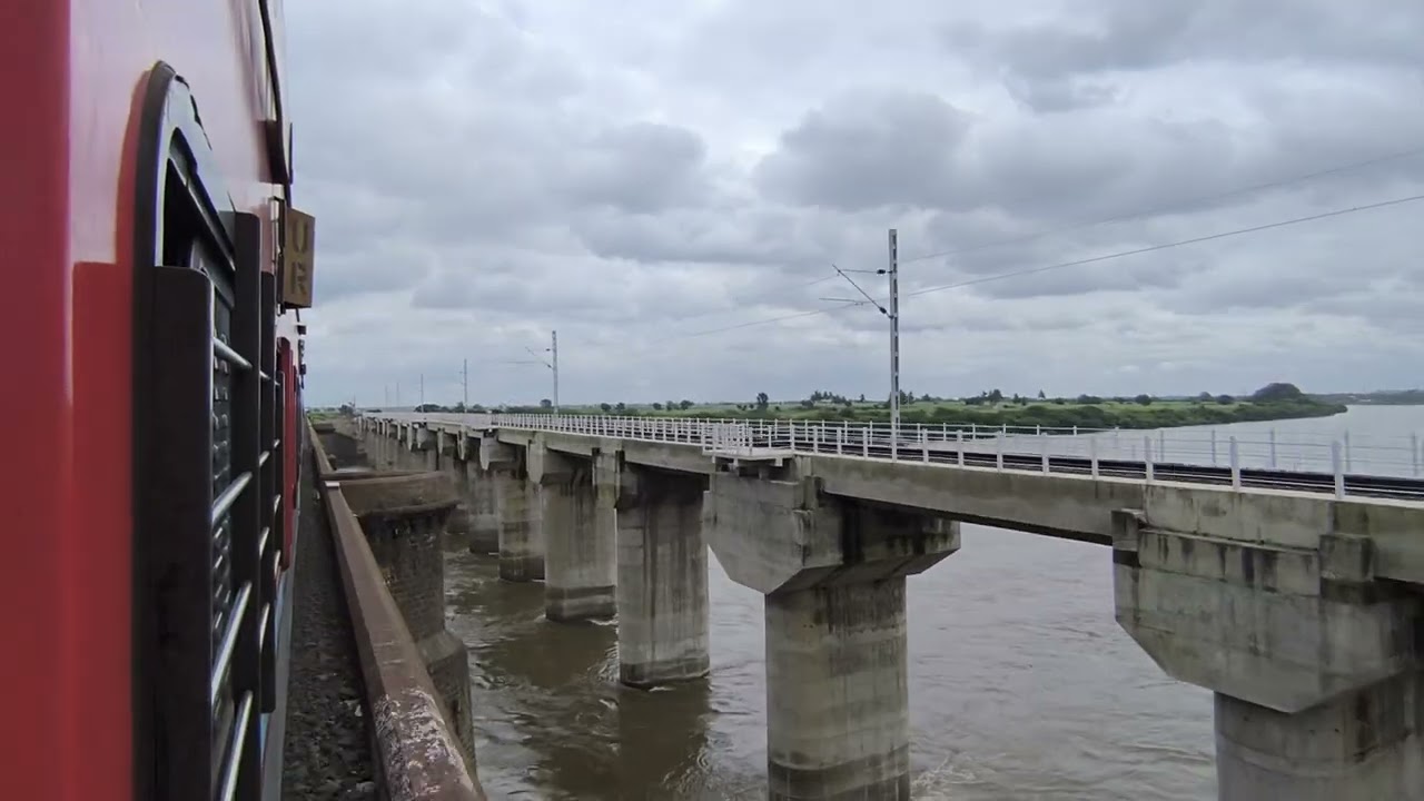 DAUND BHIMA RIVER BRIDGE WORK ELECTRIFICATION WORK OCTOBER 2025 