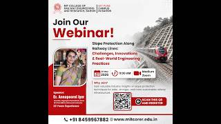 Webinar on Slope Protection Along Railway Lines: Challenges, Innovations & Real-World Engg Practices
