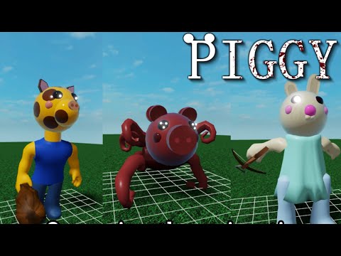 Swapping the animations of some Piggy skins.. (Funny) | Roblox