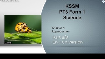 KSSM Form 1, Science, Ch 4 Reproduction, Part 8/8, En + 中