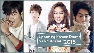 Upcoming Korean Drama in November 2016