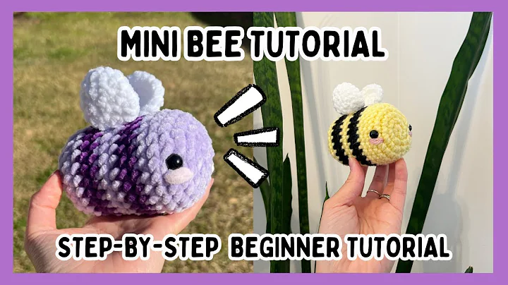 Crochet Mini Bee Tutorial 🐝✨ Perfect for Beginners, Step by Step, FREE Amigurumi Pattern