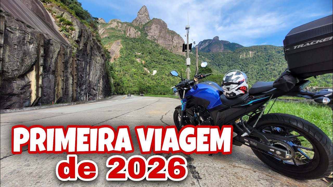 Primeira viagem de moto do ano de 2026