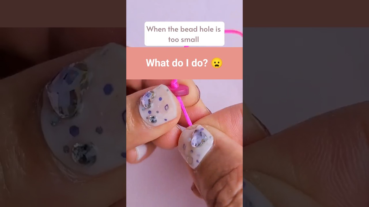 How to use a bead reamer | When a bead hole is too small to thread | Craft tools Needle file