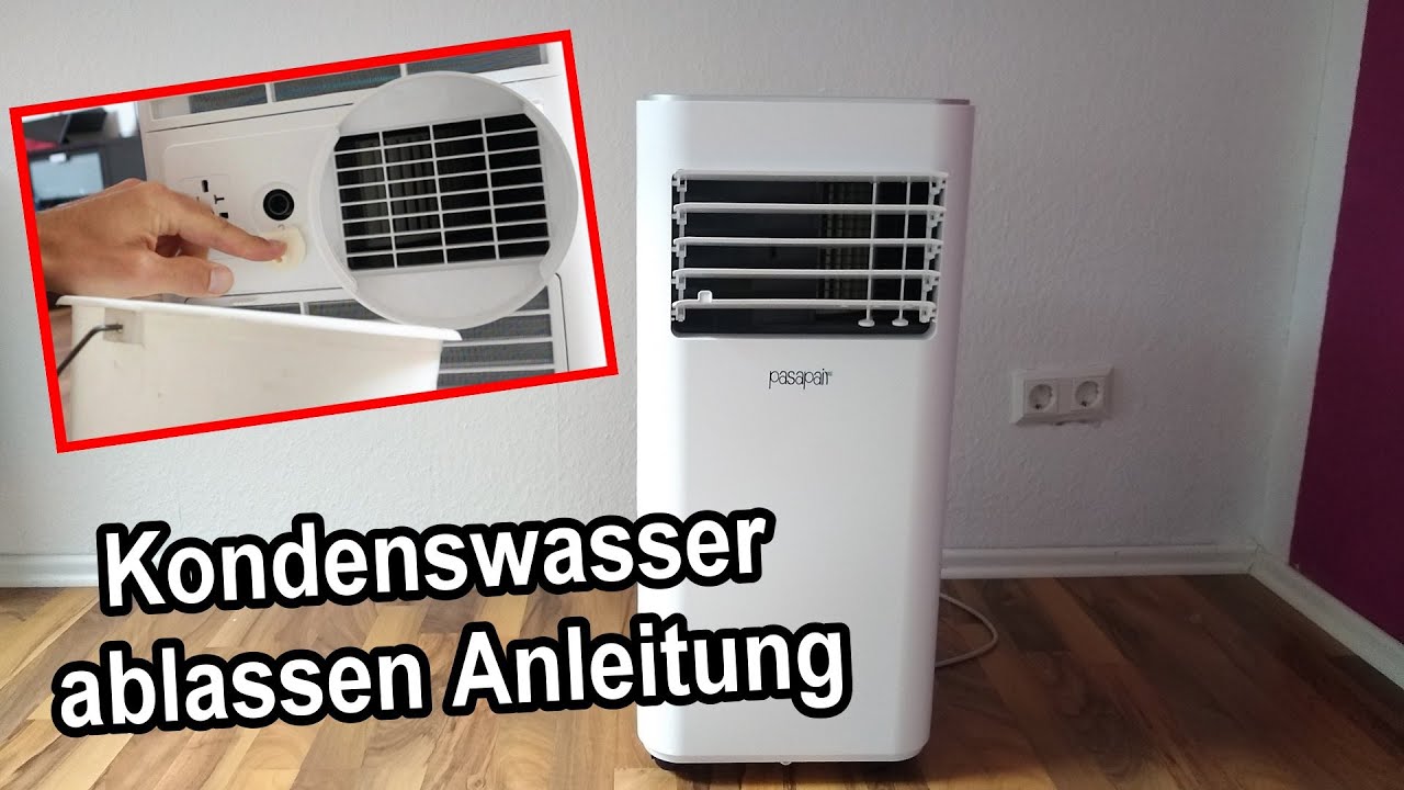 Woran Erkennt Man Dass Die Klimaanlage Leer Ist Mobile Klimaanlage Kondenswasser ablassen & Kondenswasser Behälter