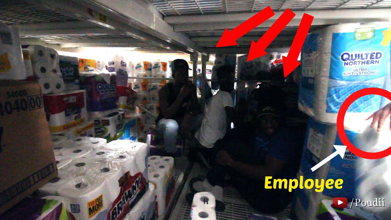 TRAPPED INSIDE A TOILET PAPER FORT IN WALMART!!! YouTube