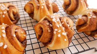 Cinnamon Rolls시나몬롤 만들기[자세한 가이드/Detailed Guide](무반죽 접어서 만드는 빵 시리즈/No-knead recipe series )| 꾸움 Kkuume screenshot 5