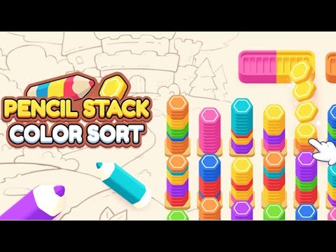 Pencil Stack Color Sort - Android Game
