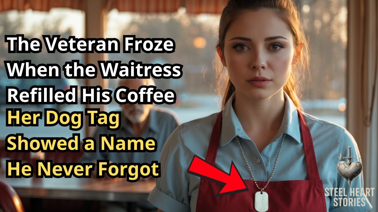 The Veteran Froze When the Waitress Refilled His Coffee — Her Dog Tag Showed a Name He Never Forgot