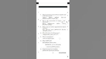 Practical auditing | Previous year question papers | B.com | Madras University