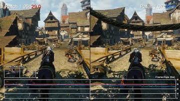 The Witcher 3: PS4 Patch 1.07 vs 1.05 Frame-Rate Test