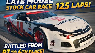 The Battle: 125-Lap Late Model Stock Car Race | P7 to P4 Finish – iRacing