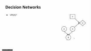 Section 8: Decision Networks and HMMs