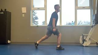 Split Squat; Ipsilateral Suitcase Hold