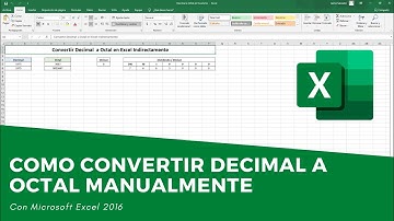 Convertir Decimal a Octal en Excel  Manualmente 💪