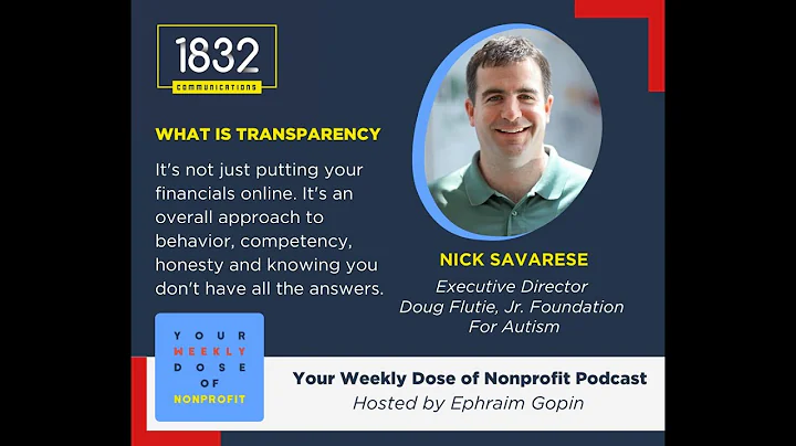 Nonprofit Transparency with Nick Savarese