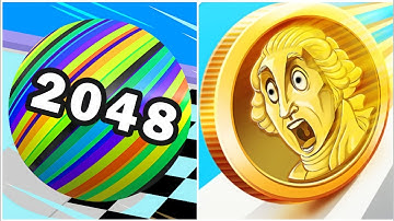 Coin Rush | Ball Run 2048 - All Level Gameplay Android, iOS - NEW APK MEGA UPDATE