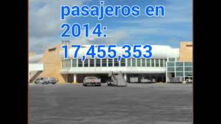 top-3 aeropuertos con mas pasajeros en mexico 2014