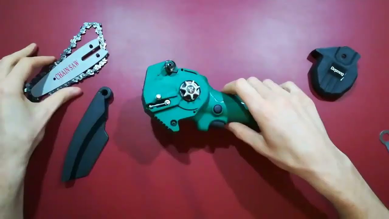 Mini sega a catena a batteria da 4 pollici, NO 26 Volt   Taglia come una motosega a benzina, ma va a