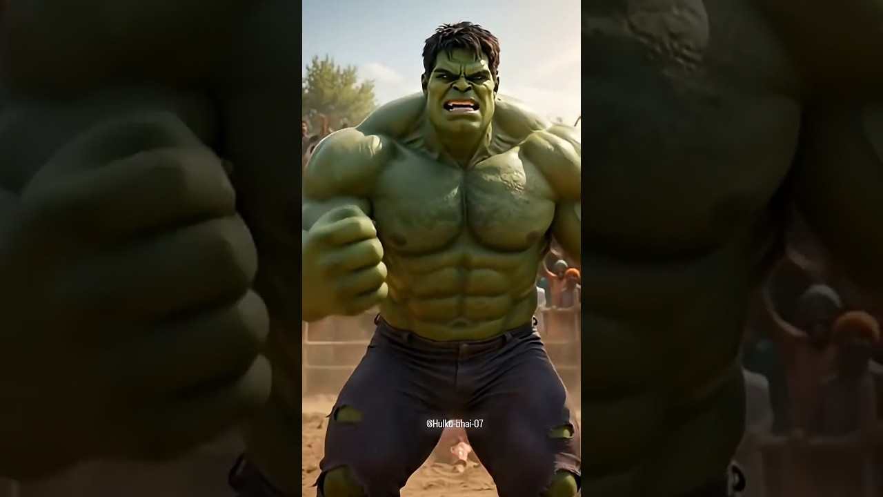 HULK ke maa ka hath jalne .HULK VS  IRON MAN 