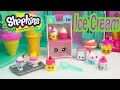 Shopkins Season 3 Playset Cool & Creamy Collection Food Fair Exclusive Ice Cream Toy Video Unboxing