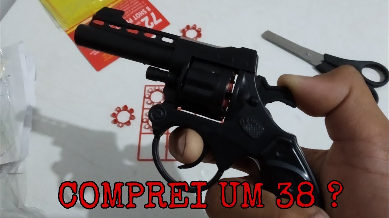 Comprei um Revólver 357 na Shopee Revólver do Rambo anos 90 