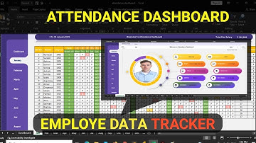 How to create dynamic attendance sheet in excel | Attendance Tracker dashboard