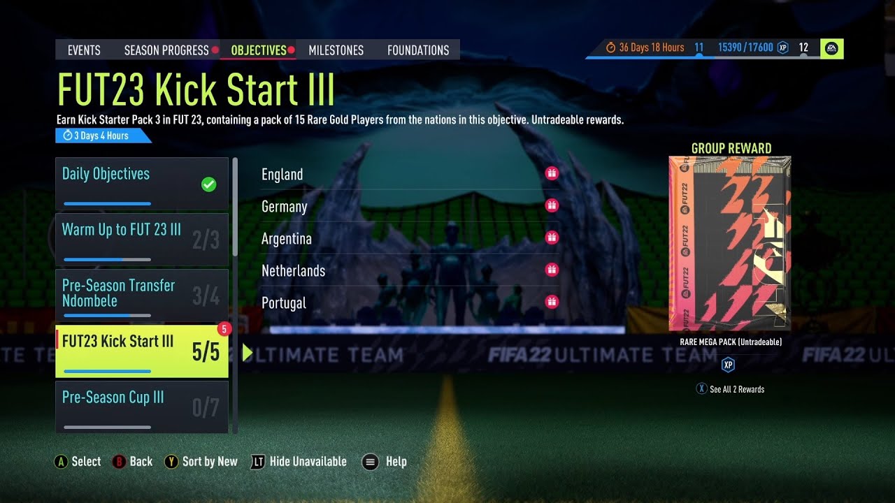 Fifa 22! Fut 23 Kick Start objective complete rewards!! YouTube
