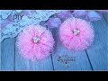 🎀 Пышные резиночки для волос из кружева 🎀 Канзаши 🎀 Ribbon bow Kanzashi 🎀 Hand мade 🎀 DIY