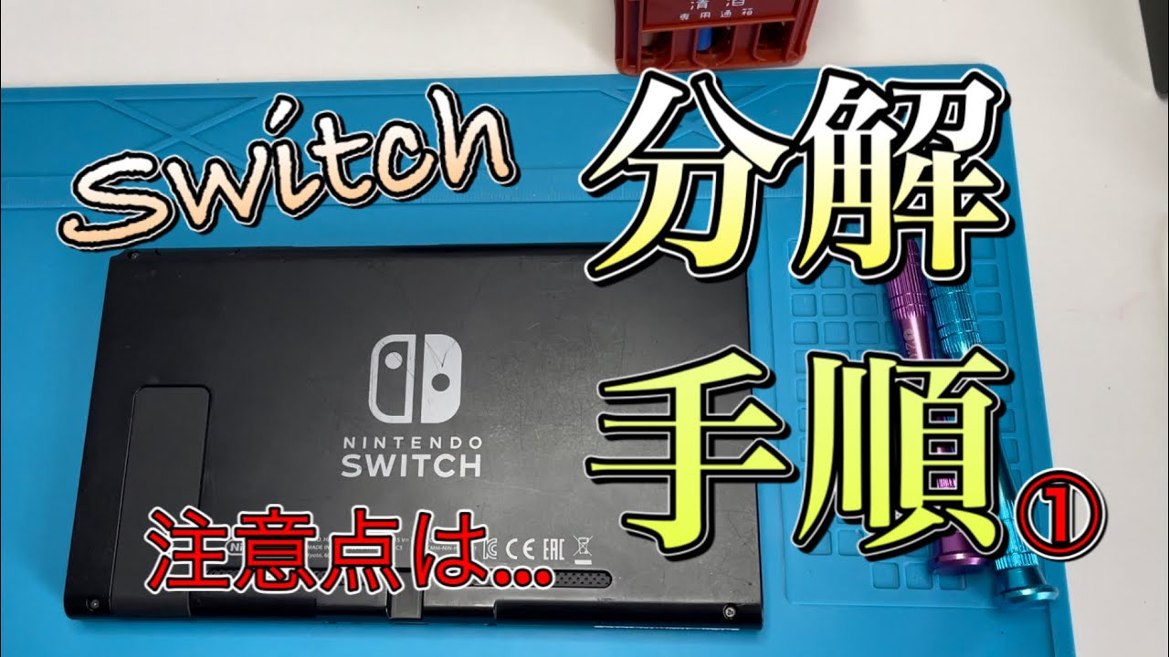 Switch分解】今更ながら初分解する人の為に手順と注意点。①