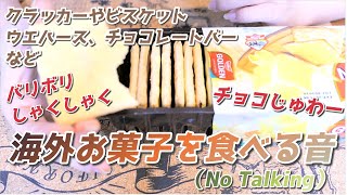 【音フェチ】バリボリしゃくしゃくチョコじゅわー！海外お菓子を食べる【No Talking】