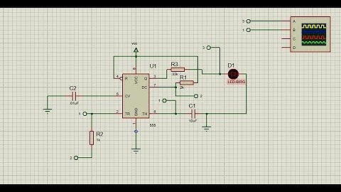 How to Schematic with proteus and simulate Astable circuit.