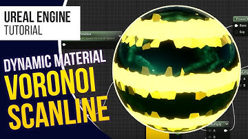 UE5 l Animated Voronoi Scanline Material l 5-Minute Tutorial l Unreal Engine 5