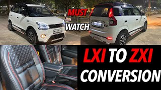 LATEST WAGON R 2023 MODEL LXI TO ZXI CONVERSION WITH MIRROR STEERING AND POWER WINDOW☎️9833751777