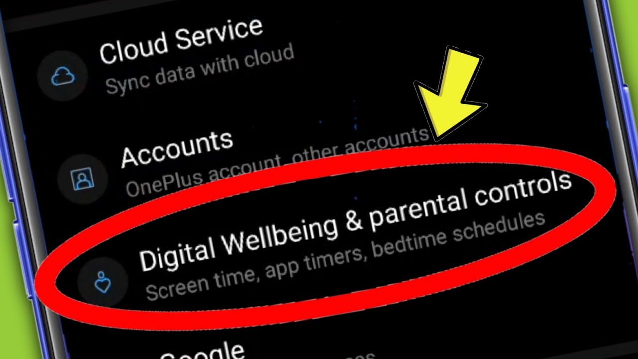 Parental control and digital wellbeing software