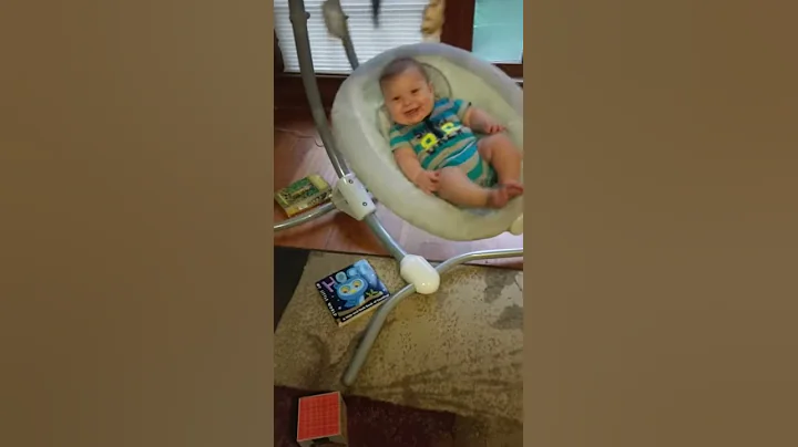 Baby boy thinks mom sounds funny