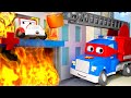 L'Ospedale va a Fuoco!  - Carl il Super Truck a Car City 🚚Cartone animato per i bambini