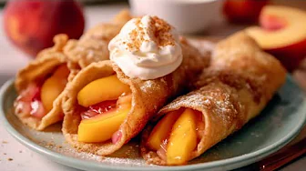 Pinky’s Peach Cobbler Egg Rolls - Ai Commercial