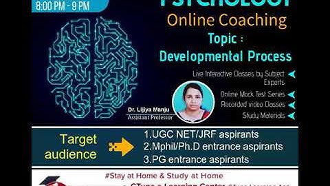 Psychology Online coaching for NTA JRF/NET M.Phil PG Entrance exams