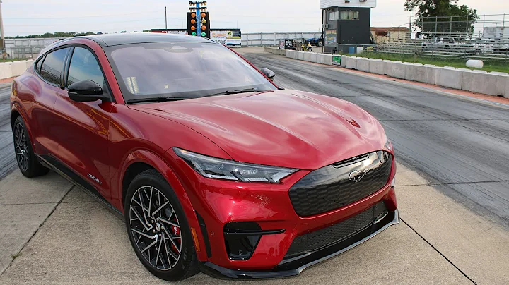 2021 Mustang Mach E GT Performance Edition on Drag Strip
