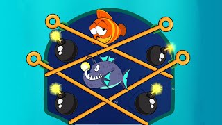 Fish Rescue New Gameplay All Levels Save The Fish Puzzle Game screenshot 2