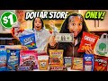 EATING ONLY DOLLAR STORE FOOD 😱 WITH RKEMPIREE ❤️