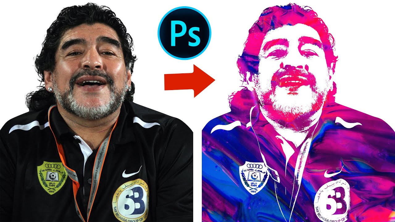 How to Create Portrait Paint Splatter in Photoshop 2021 - YouTube