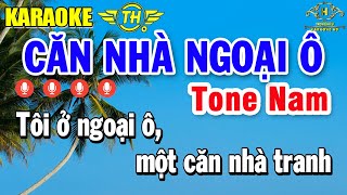Information Căn Nhà Ngoại Ô Karaoke Tone Nam ( A#m ) Nhạc Sống Dễ Hát | Trọng Hiếu Guide