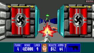 Wolfenstein 3D (ECWolf) Walkthrough Part 05 [PC] (Episode 1)