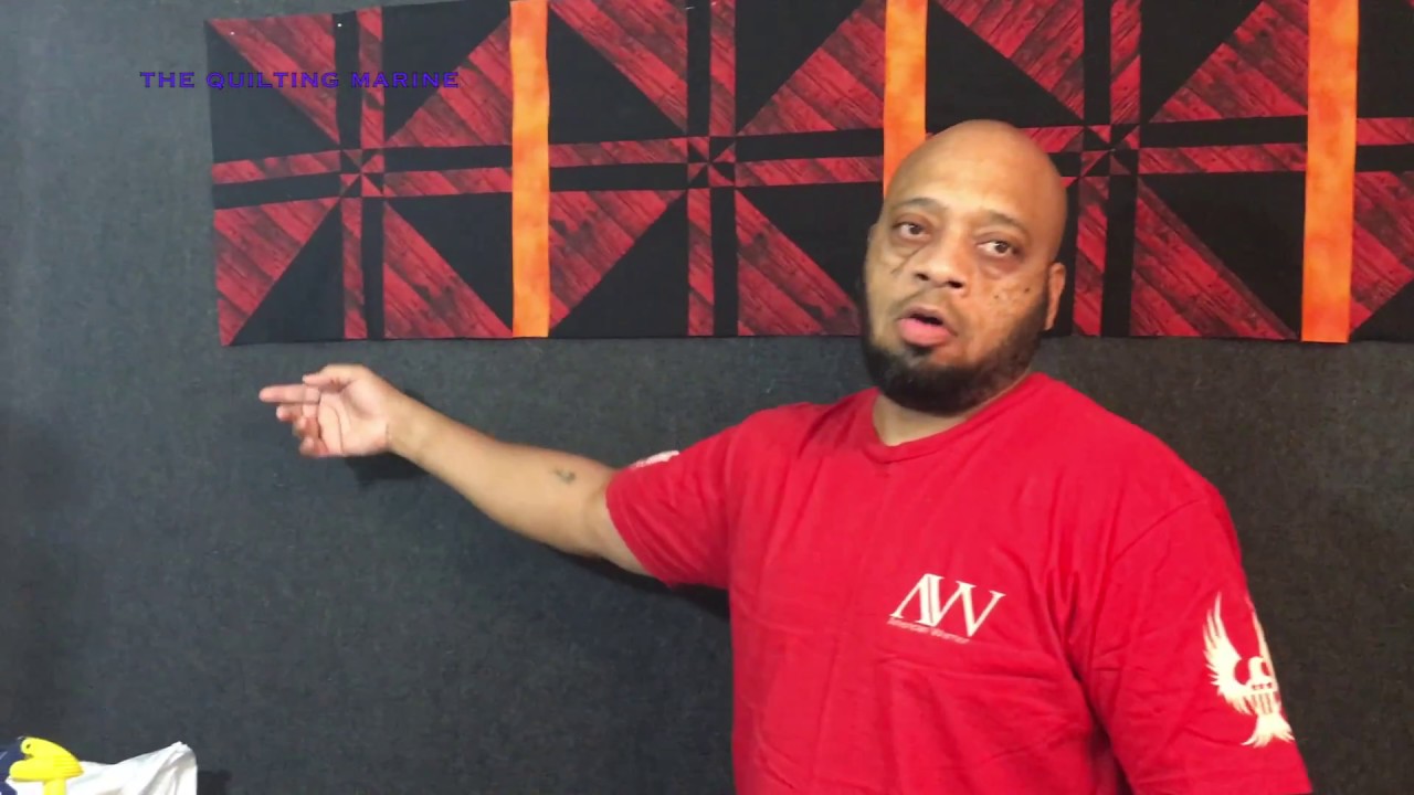 Cutting and Attaching Sashing to the Pimped Out PinWheel